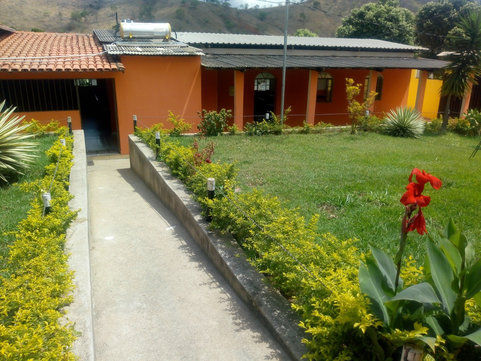 Jardim e área paisagística
